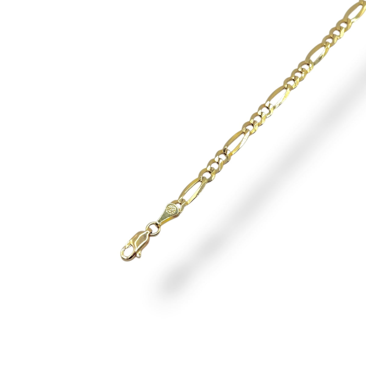 Pulsera 3 y 1 Cerrado  5MM en Oro 10k