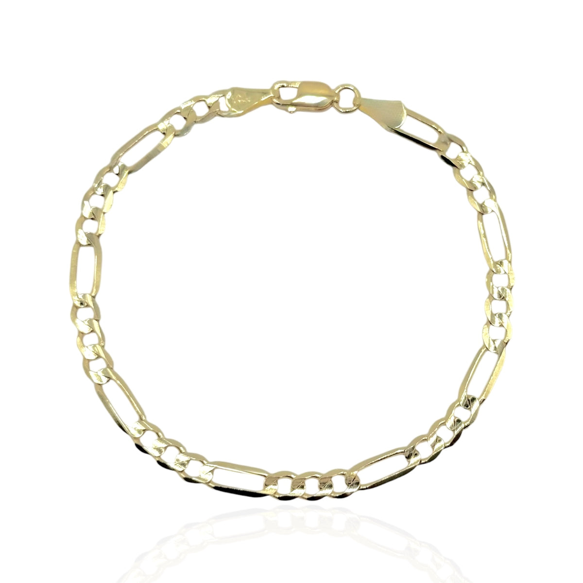 Pulsera 3 y 1 Cerrado M 18.5cm en Oro 10k