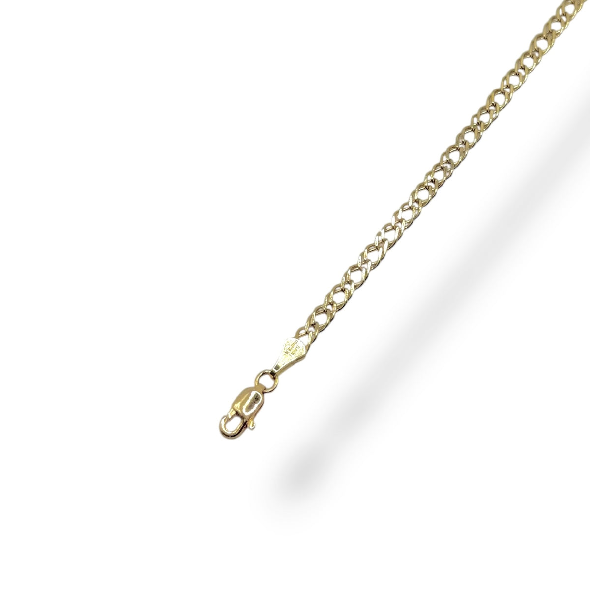 Pulsera Doble Rombo 21cm en Oro 10k