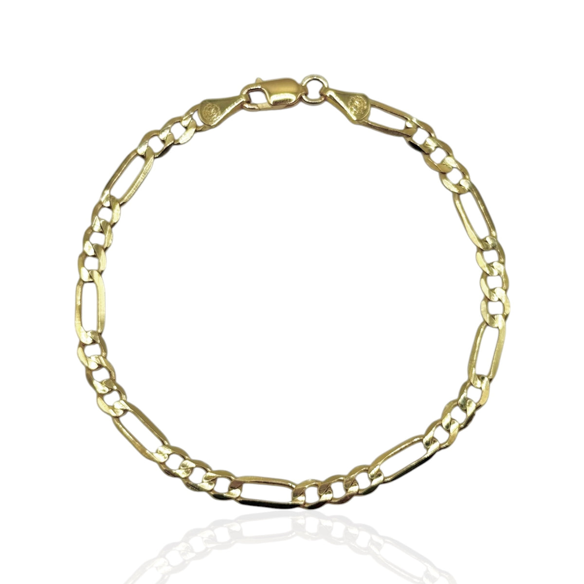 Pulsera 3 y 1 en 18cm y 4mm en Oro 10k