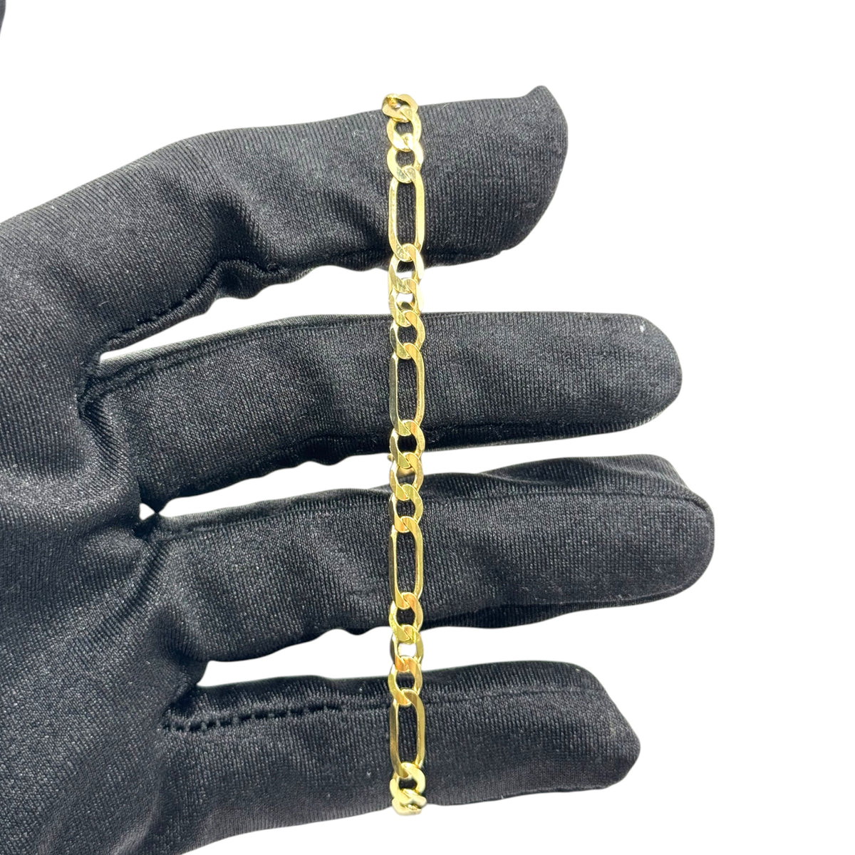 Pulsera 3 y 1 en 18cm y 4mm en Oro 10k