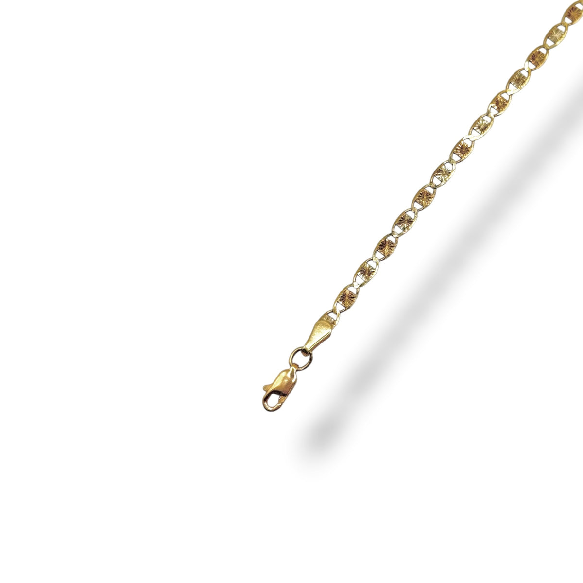 Pulsera Marino de 22cm y 3.5mm en Oro 10k