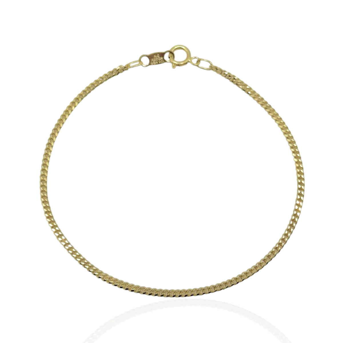 Pulsera Barbado 2mm en Oro 10k