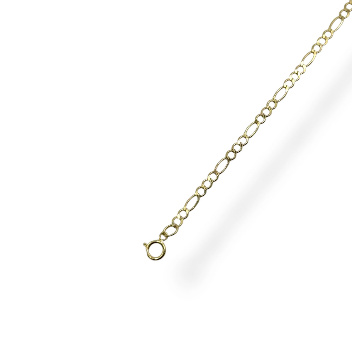 Pulsera 3 y 1 Abierto 3mm en Oro 10k