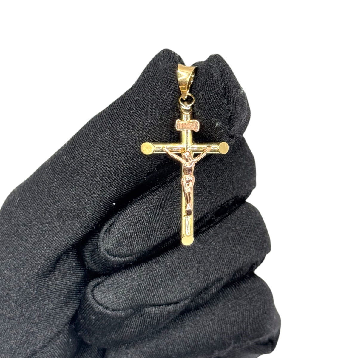 Cristo Clásico Bicolor en Oro 10k