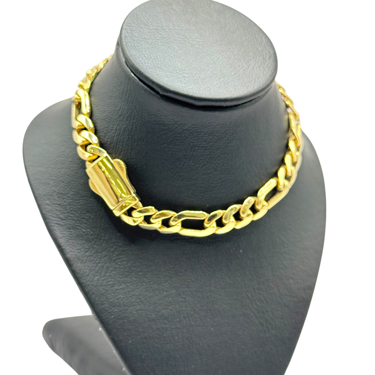 Pulsera 3 y 1 Clásica con Broche Liso en Oro 10k