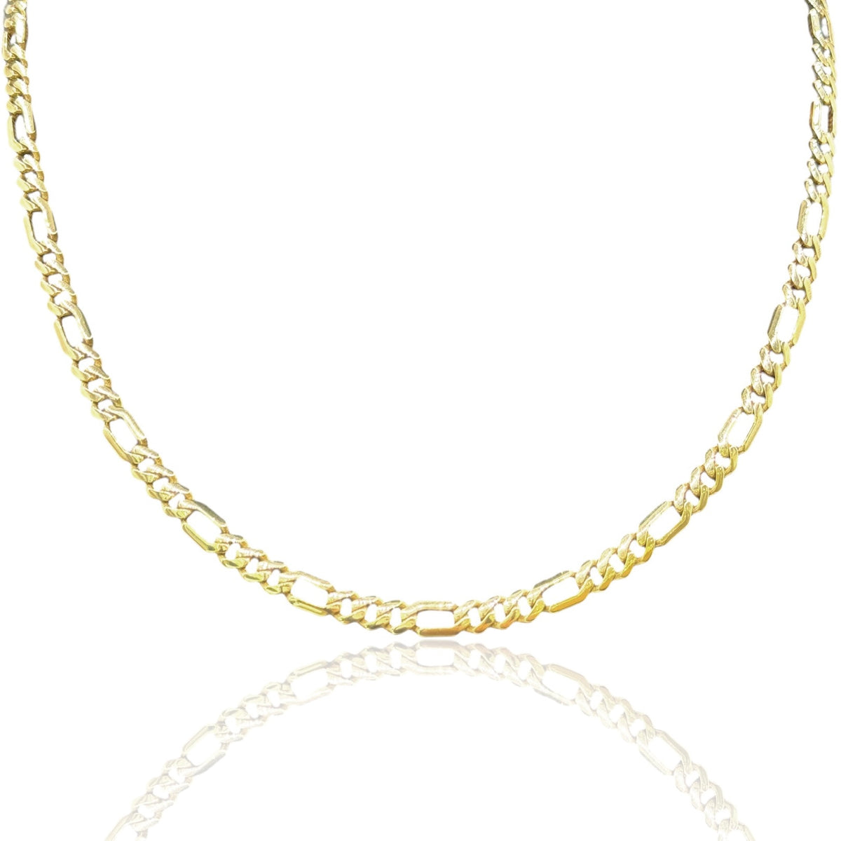Cadena Italiana 3 y 1 de 5mm en Oro 10k