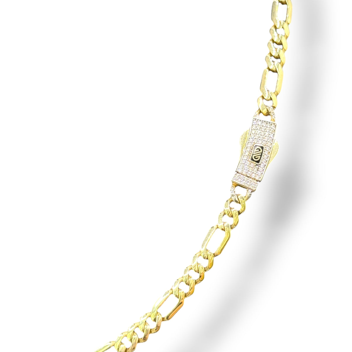Cadena Italiana 3 y 1 de 5mm en Oro 10k