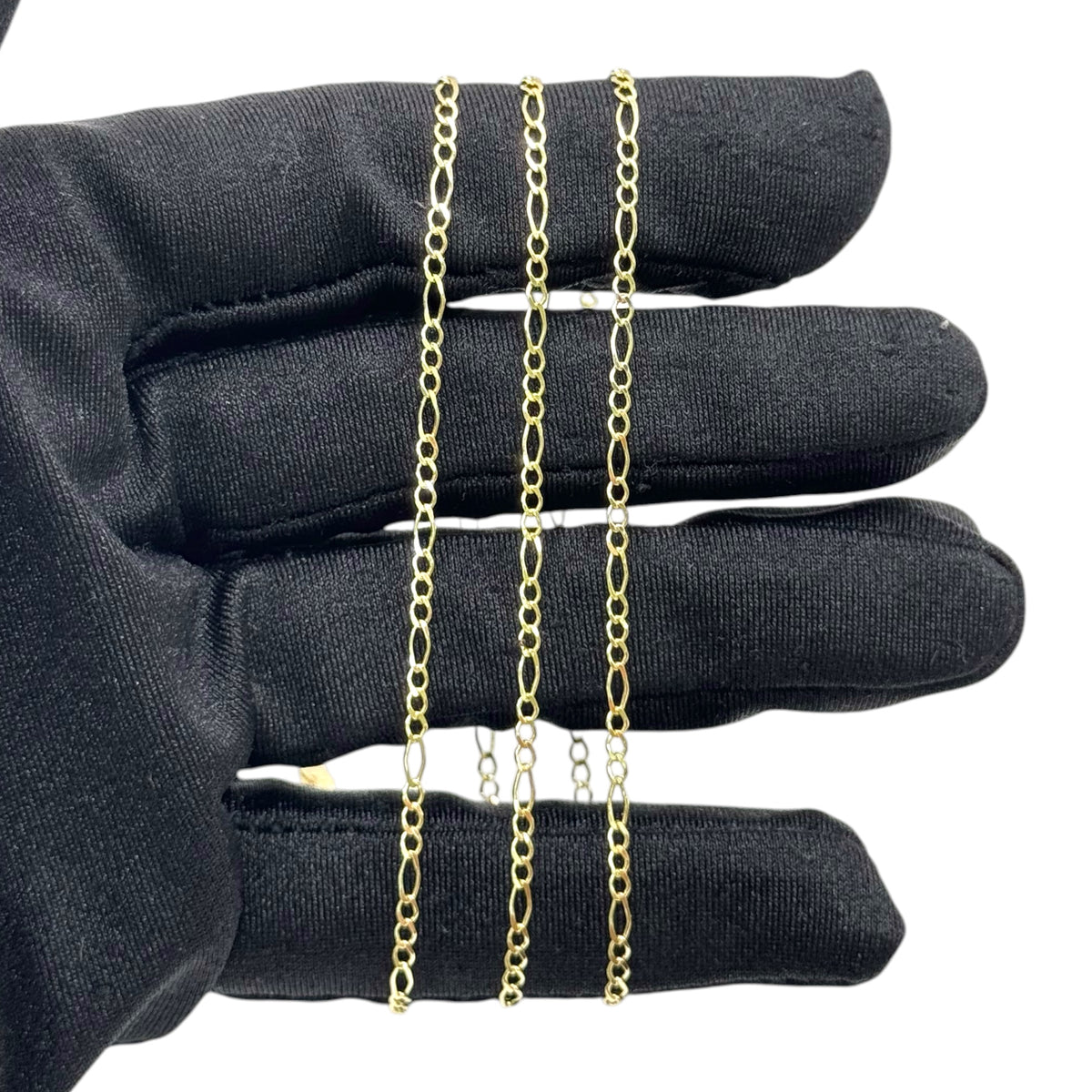 Cadena Sólida 3 y 1 Cerrada de 2mm en Oro 10k