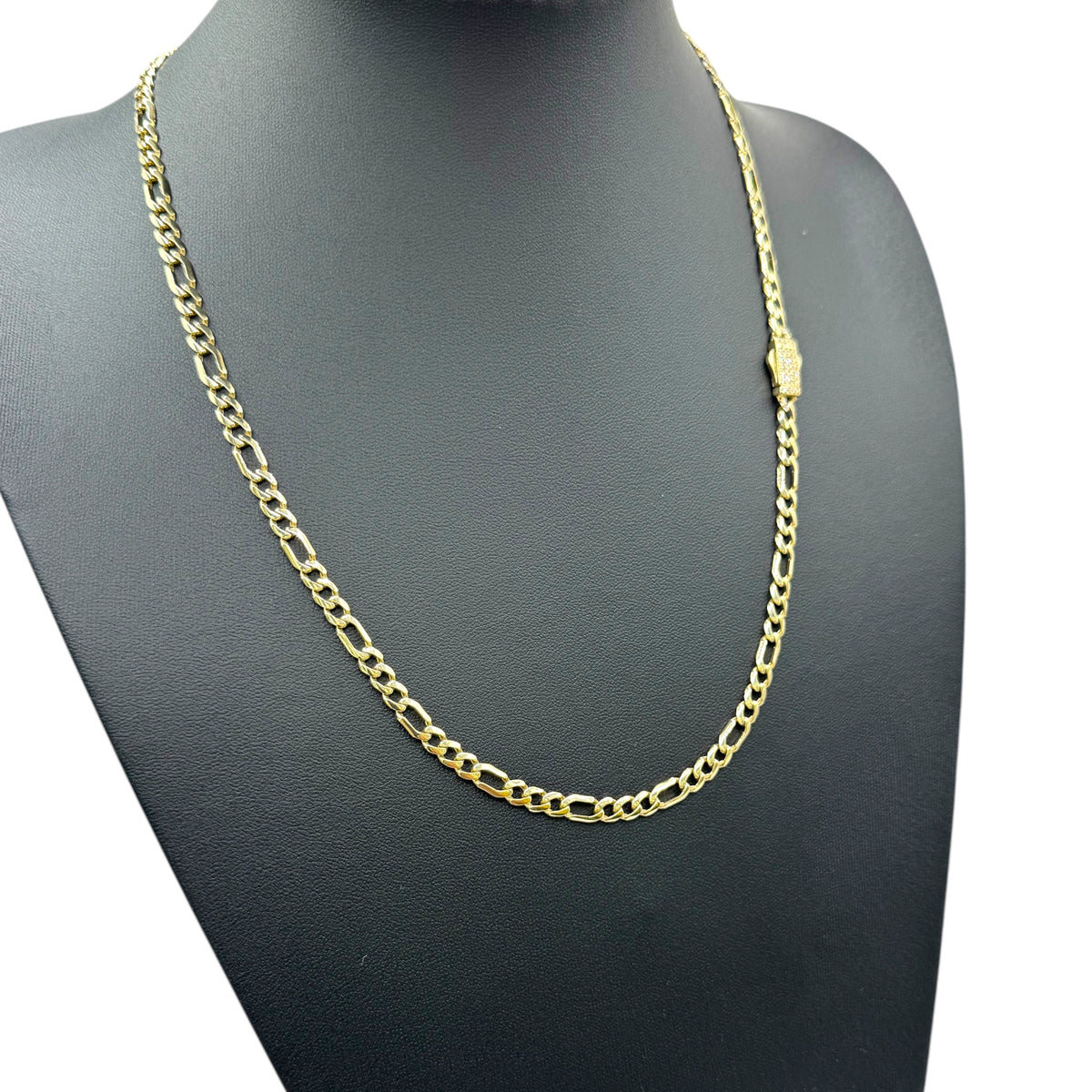 Cadena Italiana 3 y 1 en 55cm en Oro 10k