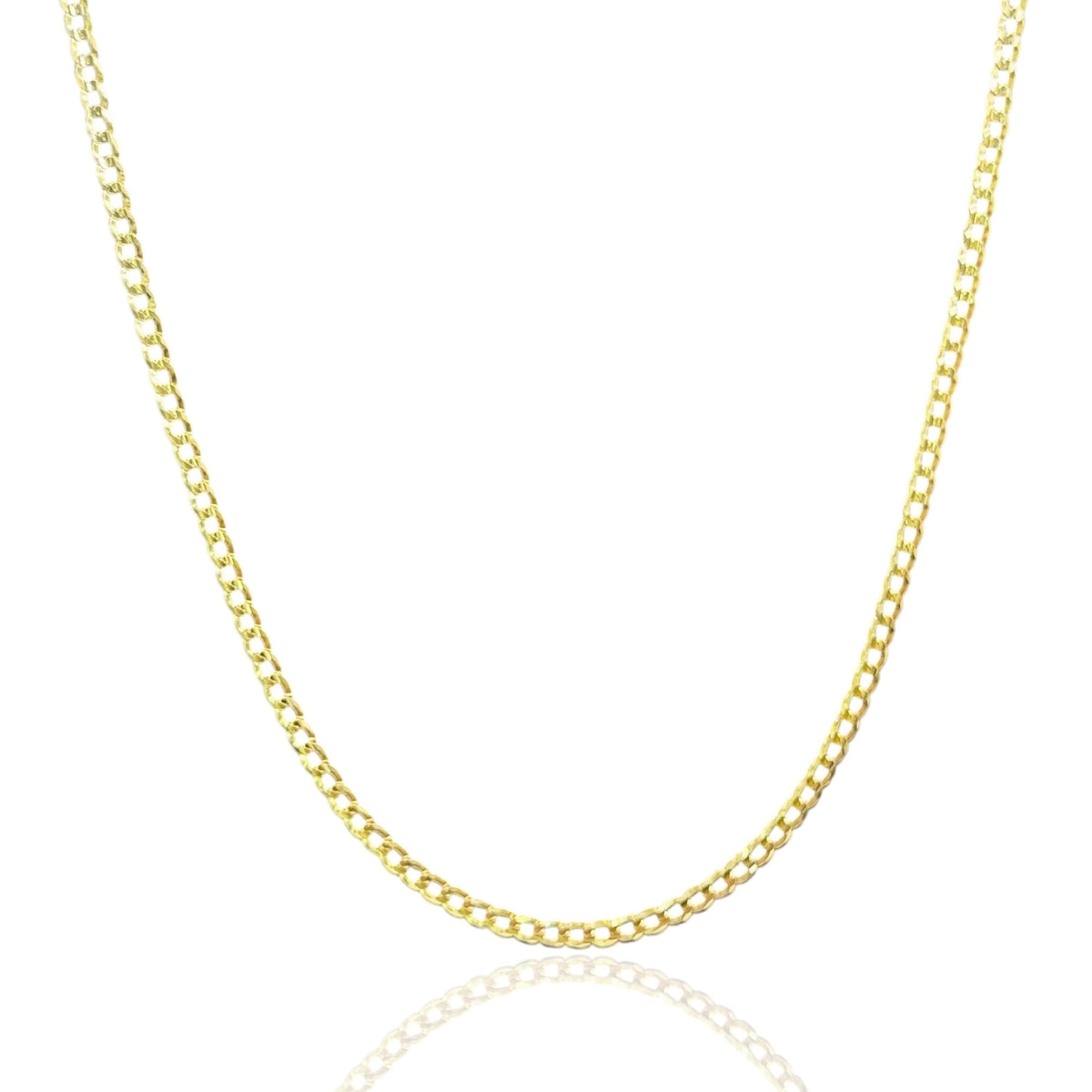 Cadena Sólida Barbada de 3.5mm en Oro 10k
