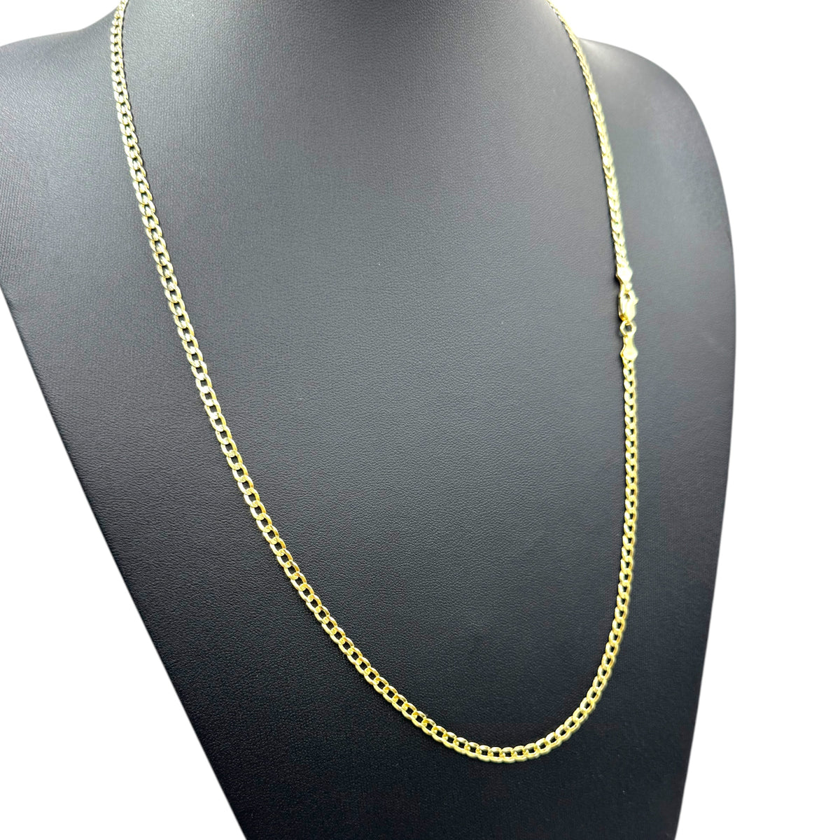 Cadena Sólida Barbada de 3.5mm en Oro 10k