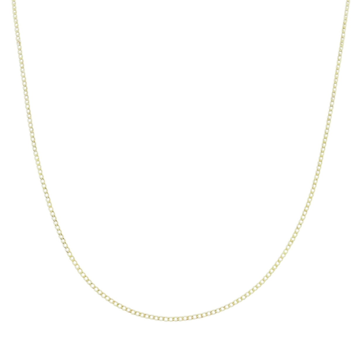 Cadena Sólida Barbada de 1.5mm en Oro 10k