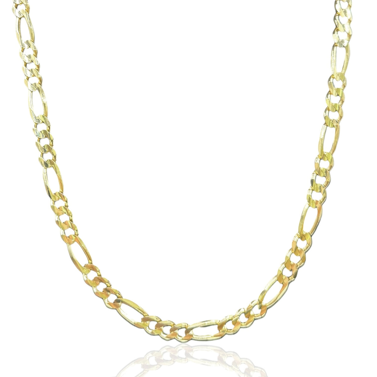 Cadena Sólida 3 y 1 Cerrada de 7.5mm en Oro 10k