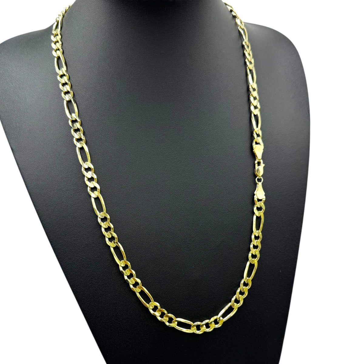 Cadena Sólida 3 y 1 Cerrada de 7.5mm en Oro 10k