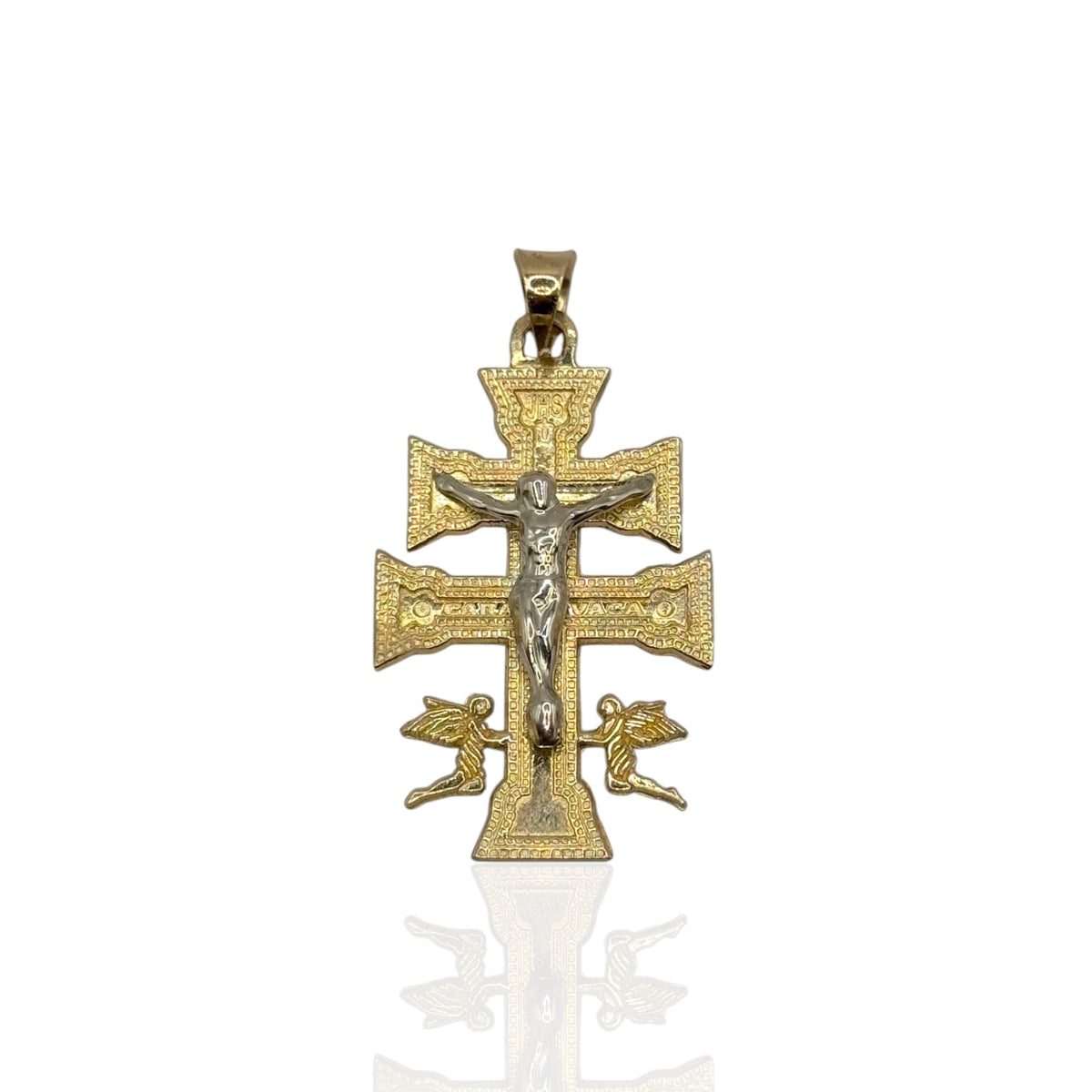 Cruz de Caravaca Bitono en Oro 10k
