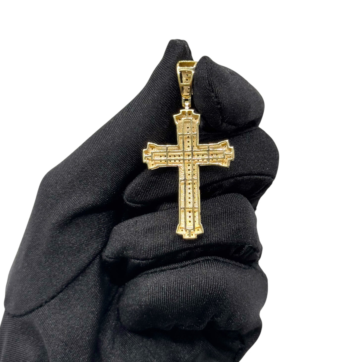 Cruz Imperial Pavé en Oro 10k