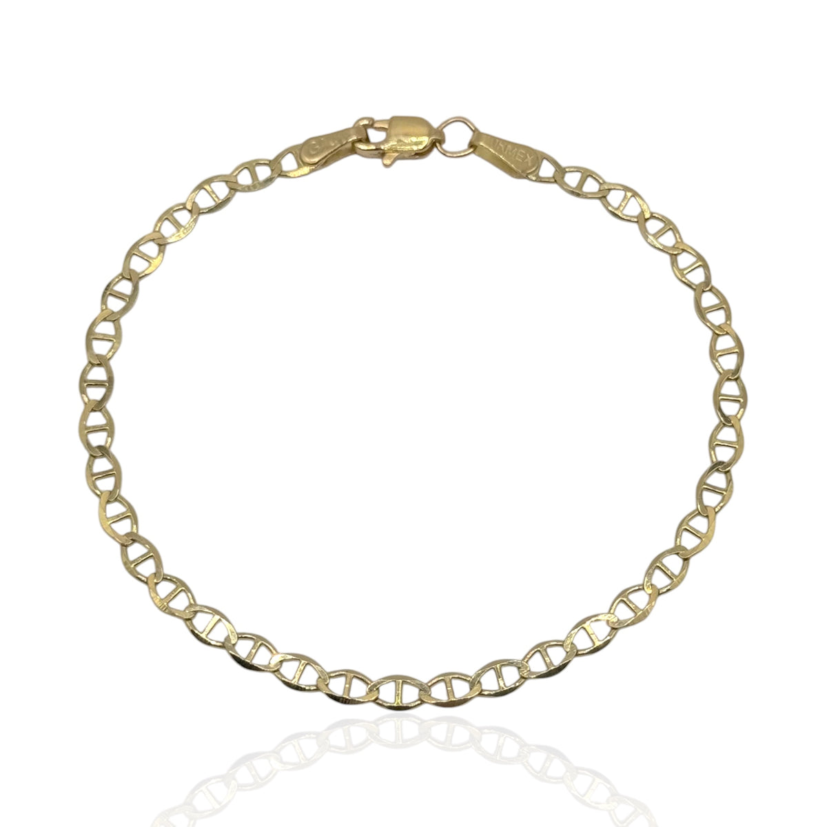 Pulso Eslabón Infinito Clásico de 16.5cm en Oro 10k