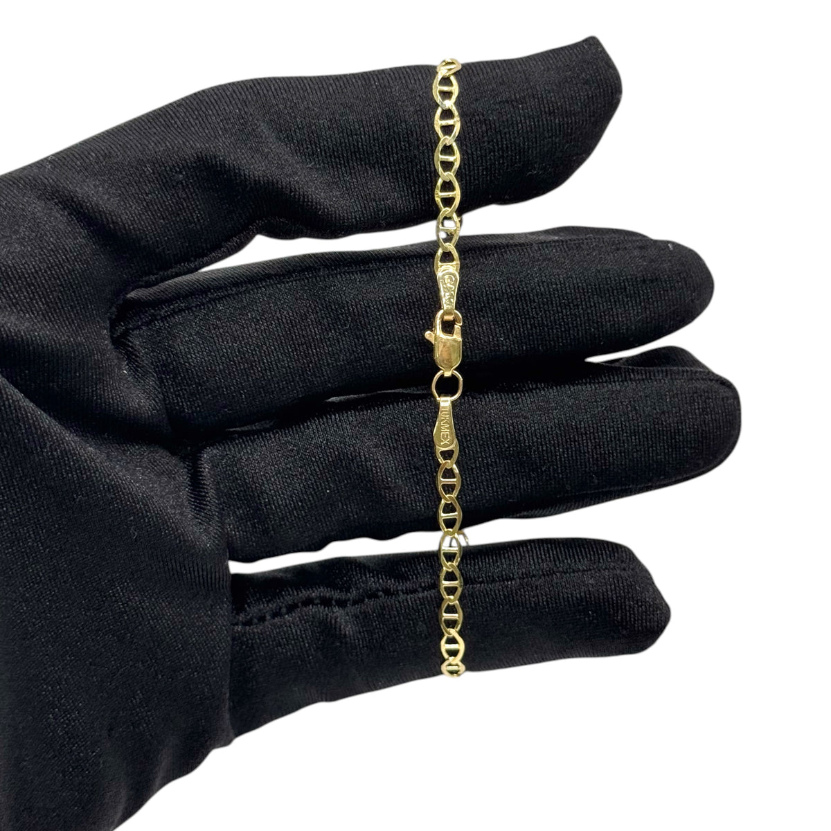 Pulso Eslabón Infinito Clásico de 16.5cm en Oro 10k