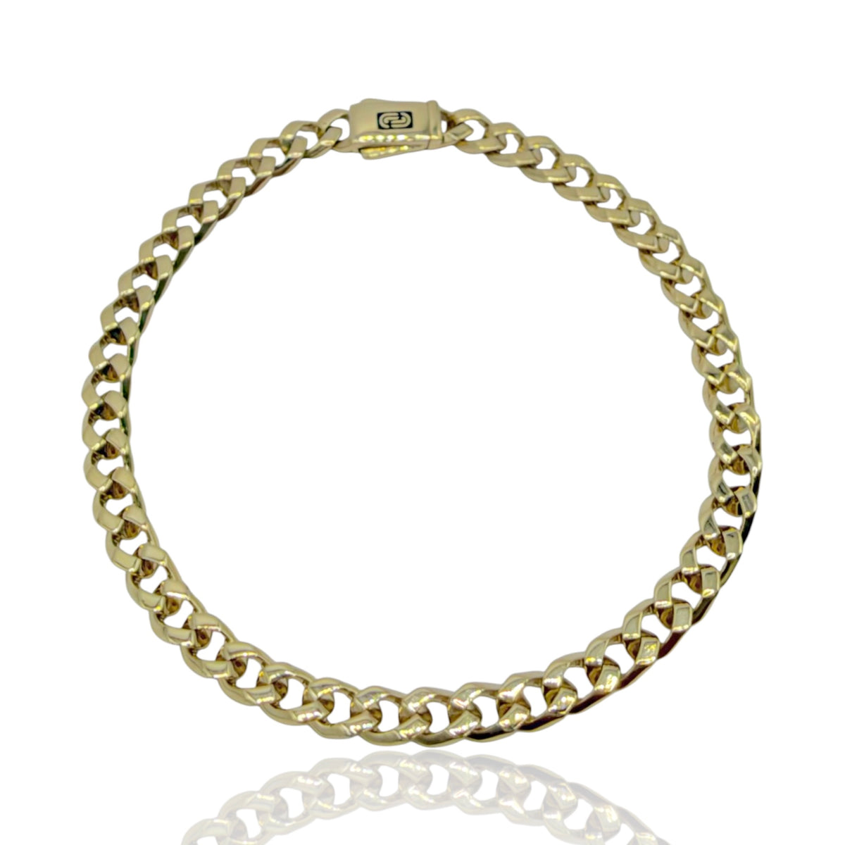 Pulso Liso de 4mm en Oro 10k