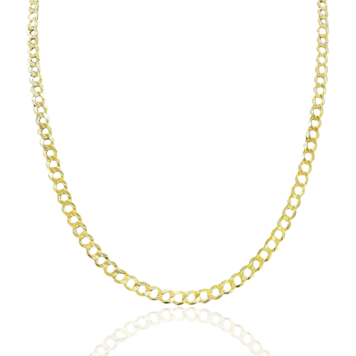 Cadena Barbada de 6mm  en Oro 10k