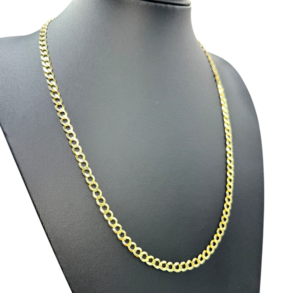 Cadena Barbada de 6mm  en Oro 10k