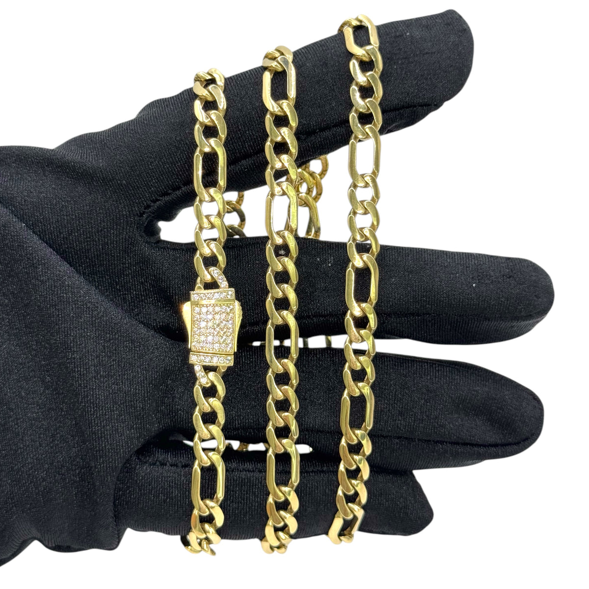 Cadena 3 y 1 Italiana de 6mm en Oro 10k