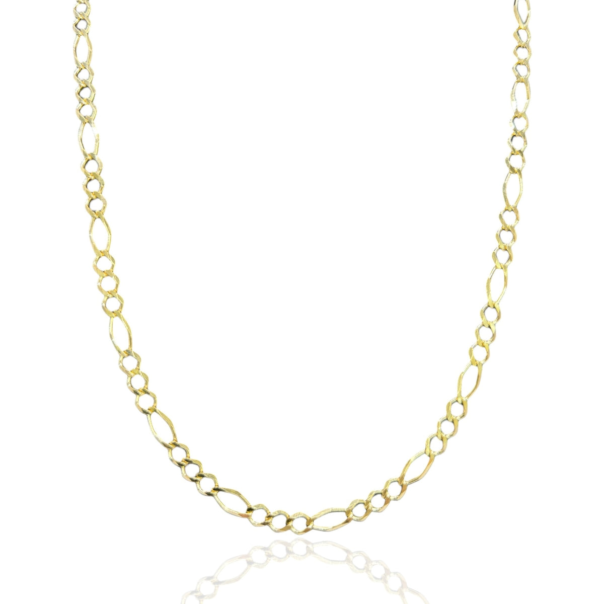 Cadena 3 y 1 Abierta de 6mm  en Oro 10k