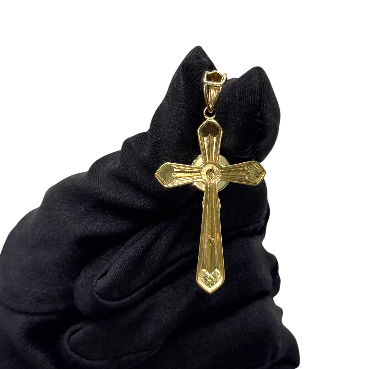 Crucifijo Florentino con Cristo en Oro 10k